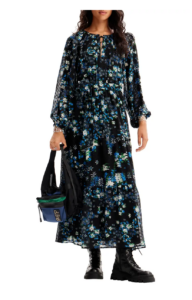 Image of sale on Rhode Island Floral Print Long Sleeve Maxi Dress