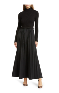 Image of sale on Long Sleeve Mixed Media Dress