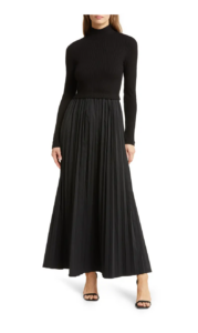 Image of sale on Long Sleeve Mixed Media Dress