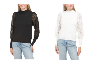 Image of sale on Soutache Crochet Sleeve Sweater