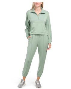 Image of sale on Softlite Scuba Autumn Cropped Cinch Jacket and Joggers Set
