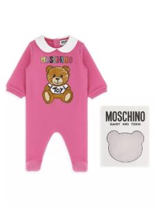 Image of sale on Baby Girl’s Bear Print Footie