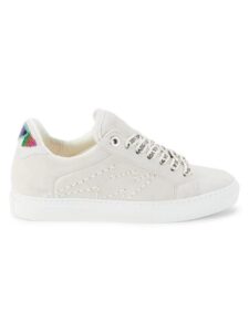 Image of sale on La Flash Beaded Suede Sneakers