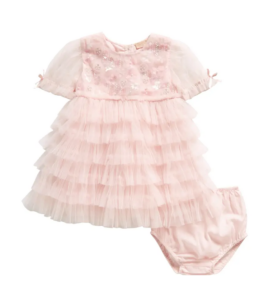 Image of sale on Bebe Dreamscape Embellished Tulle Party Dress & Bloomers Set