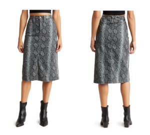Image of sale on Kory X Snakeskin Pencil Skirt