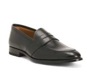 Image of sale on Men’s Made in Italy Leather Penny Loafers