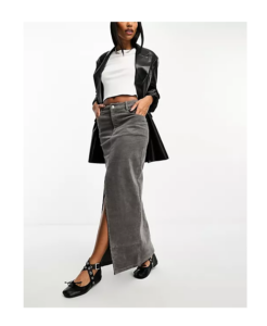 Image of sale on Corduroy Maxi Skirt in Chocolate
