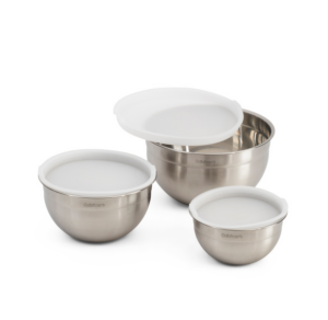 Image of sale on 3pc Stainless Steel Mixing Bowl Set