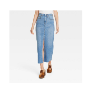 Image of sale on Denim Maxi Skirt