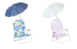 Image of sale on Beach Chair with Cup Holder and Umbrella