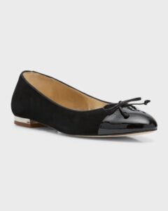 Image of sale on Venus Bow Cap-toe Ballerina Flats