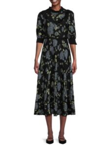 Image of sale on Shimmer Mohair Blend Midi Dress