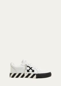 Image of sale on Vulcanized Leather Low-top Sneakers