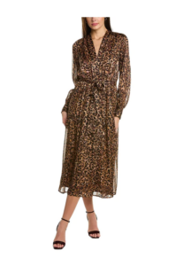 Image of sale on Soft V-neck Tiered Midi Dress