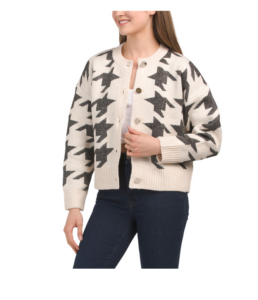 Image of sale on Houndstooth Cardigan