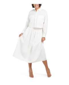 Image of sale on Poplin Top and Skirt