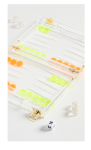 Image of sale on Mini Lucite Backgammon