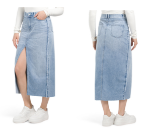 Image of sale on Maxi Denim Skirt