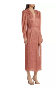 Image of sale on Marble Foil Tassel Midi-dress