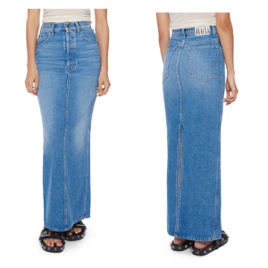 Image of sale on The Candy Stick Denim Maxi Skirt