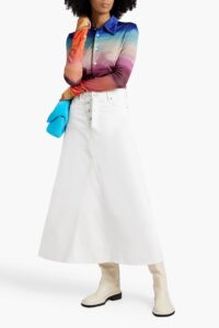 Image of sale on Denim Maxi Skirt