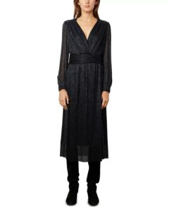 Image of sale on Josiah Metallic Long Sleeve Dress