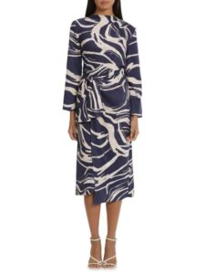 Image of sale on Abstract Asymmetric Midi Dress