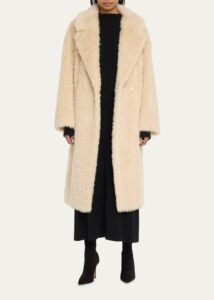 Image of sale on Nicole Long Faux-fur Coat