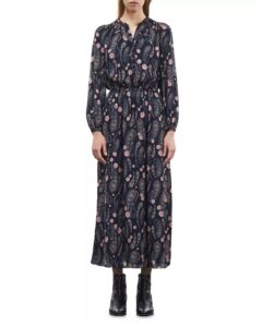 Image of sale on Paisley Print Long Sleeve Dress