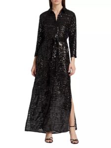 Image of sale on Cameron Sequined Maxi Shirtdress