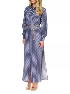 Image of sale on Logo Belted Maxi Shirtdress