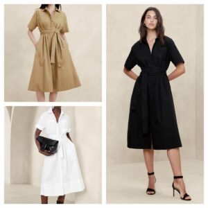 Image of sale on Poplin Midi Shirtdress
