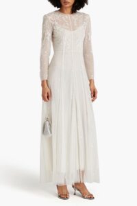 Image of sale on Embroidered Glittered Tulle Gown