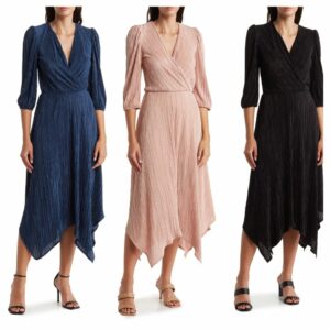 Image of sale on Plissé Handkerchief Dress