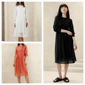 Image of sale on Pintuck Organza Midi Dress