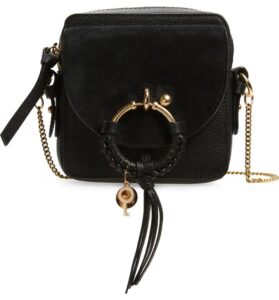 Image of sale on Small Joan Suede & Leather Crossbody Bag
