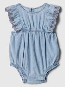 Image of sale on Baby Denim Eyelet One-piece