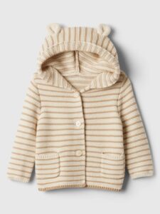 Image of sale on Baby Bear Stripe Garter Cardigan