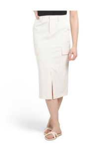 Image of sale on Woven Cargo Midi Skirt