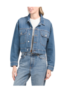 Image of sale on River Cropped Denim Jacket