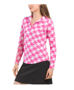 Image of sale on Upf 50 Plus Printed Long Sleeve Quarter Zip Top