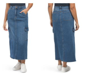 Image of sale on Cargo Pockets Maxi Skirt
