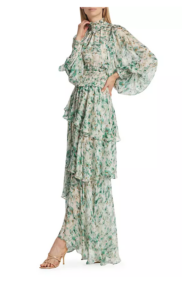 Image of sale on Joplin Smocked Floral Maxi Dress