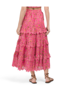 Image of sale on Midi Ruffle Pull-on Skirt