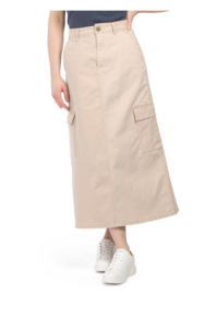 Image of sale on Cargo Pockets Maxi Skirt