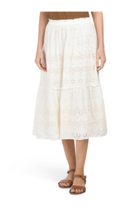 Image of sale on Lace Matchback Midi Skirt