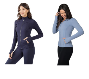 Image of sale on 90 Degree by Reflex Women’s Lightweight, Full Zip Running Track Jacket
