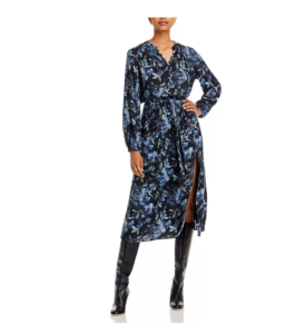 Image of sale on Floral Button Front Midi Dress