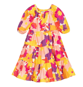Image of sale on Orange Floral Flow Dress
