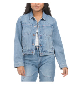 Image of sale on Organic Cotton Ms Ciela Cloud Stitch Trucker Jacket